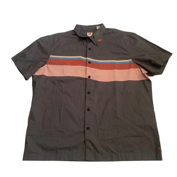 Levi's Men's Size L Woven Richmond Relaxed Fit Short Sleeve Button Up Shirt New - Picture 13 of 14